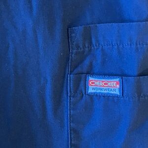Cherokee Workwear Blue Scrub Top